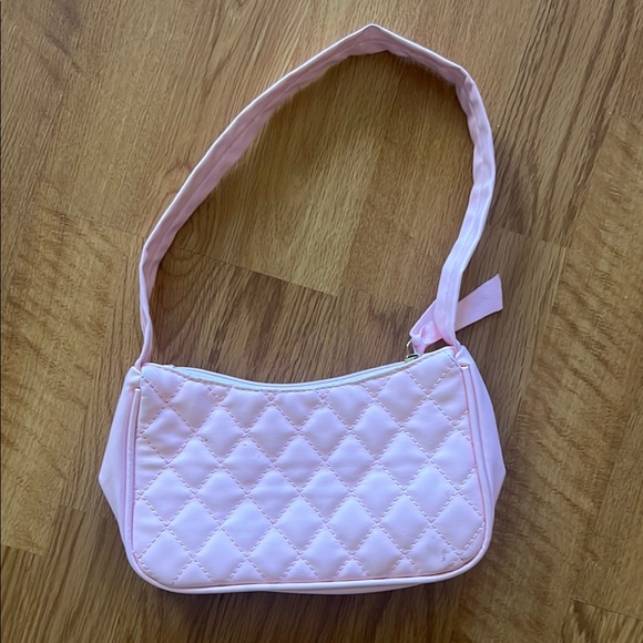Pink Quilted Shoulder Bag - Picture 1 of 2